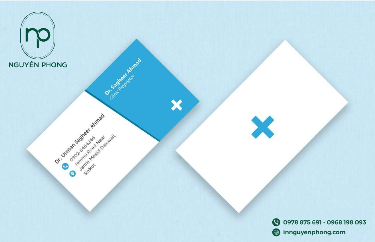 Mẫu card visit bác sĩ nâng cao hình ảnh cá nhân